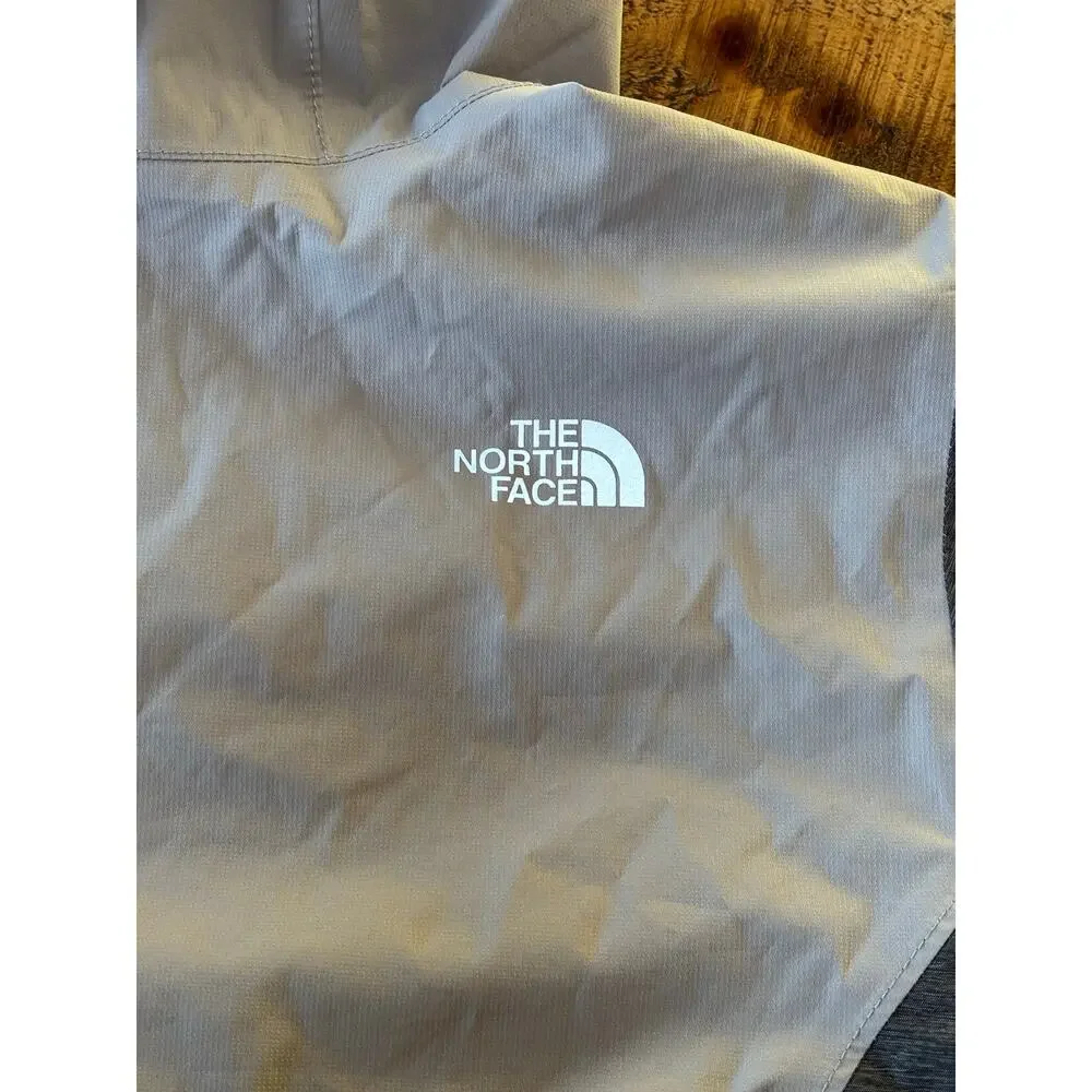 The North Face Girls Gray Full‎ Zip Windbreaker DryVent Hooded Jacket 14/16